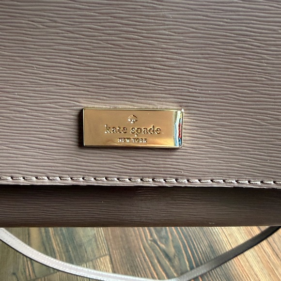 kate spade Blush Pink Leather Crossbody with Gold Plaque - Picture 2 of 16